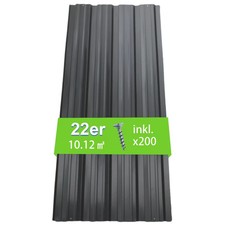 22x Profilblech Trapezblech10m² Trapezblech Blech Metall Dachblech Dach Platten