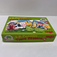 HABA - 1, 2, Puzzelei - Tiere füttern - Vollständig - GUT
