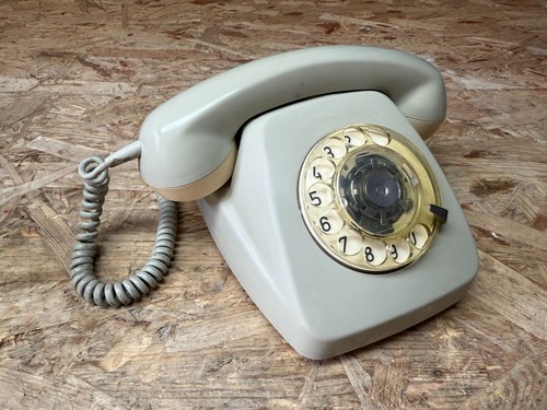 Vintage analoges telefon mit - vintage,