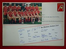 AUTOGRAMME & ORIG. UNTERSCHR. - FUSSBALL CLUB THE ABERDEEN FOOTBALL CL. -MS A957