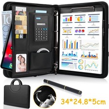 A4 Schreibmappe Ledermappe A4