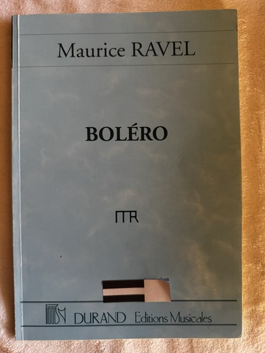 Studienpartitur ravel bolero - ravel,