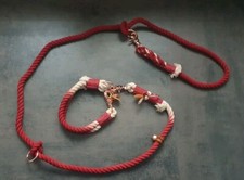 Leinenset aus Tau in Rot mit