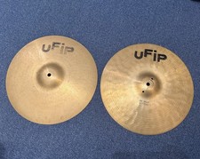 Ufip Cymbals 14“ HiHat Schlagzeug Becken Italy Vintage
