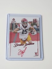 Panini Luminance 2022 Drake London USC Falcons Rookie RC Year One Auto Red NFL