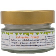 Birkengold Zahnpulver Orange