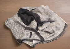 ? Fraas 'Cashmink'-Schal, schwarz, grau, weiß, Zick-Zack-Muster, Fransen, Damen