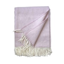 Wolldecke Plaid mit Fransen