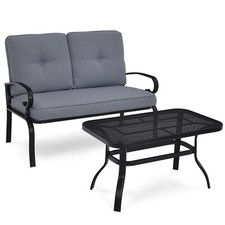 3tlg. Gartenmöbel Set mit