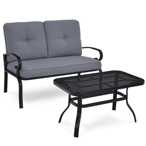 3tlg gartenmöbel set mit - set,