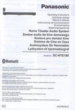Bedienungsanleitung 6-sprachig: Soundbar PANASONIC SC-HTE180
