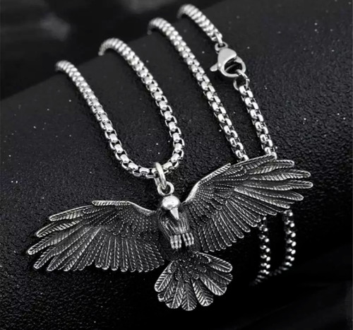 Halskette adler wikinger rune - wikinger,