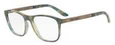 Giorgio Armani Herren Brillenfassung khaki blau holz Neu ohne Etui