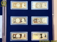 die großen Siegel der britischen Monarchen 6 x Barren Medaillen Set 2019 Cu Verg