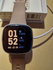 Fitbit Sense Smartwatch Fitness Tracker Lunar White Soft Gold