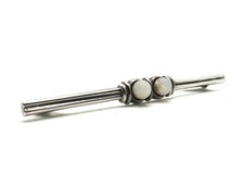 ::835 ANTIKE SILBER BROSCHE