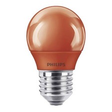 Philips LED Leuchtmittel P45 Tropfen 3,1W E27 230V Kugel farbig bunt Party Rot