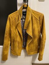 Desigual Jacke senfgelb Kunstleder Gr 40 
