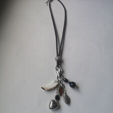 hochwertige BIBA Modeschmuck-Kette tolles Design Brauntöne gut kombinierbar, neu