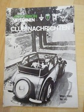 CLUB NACHRICHTEN - AUTO UNION