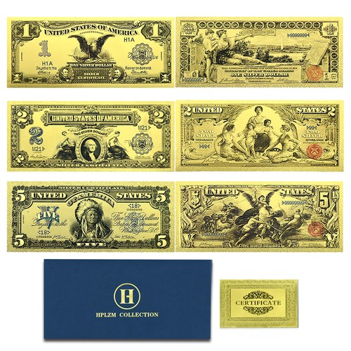6pcs set goldfolie banknoten - goldfolie,