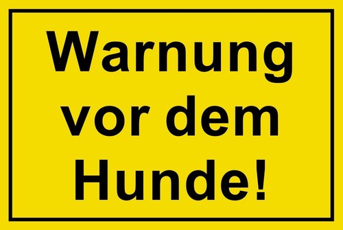 Schild warnung vor dem - ⭐schild,