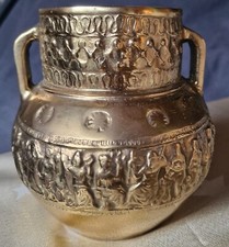 Schwere Messingvase Gefäß