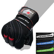 L-Grip Fitness Kraftsport Trainings Handschuhe Kraftsporthandschuhe Echtes Leder