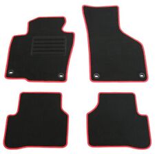 Fußmatten Set für VW Passat 3C 2005-2006 Matten Autoteppiche Rand Rot