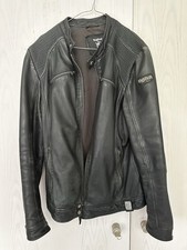 Tigha Thilo Lederjacke M schwarz herren