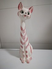 Porzellan Figur Katze mit