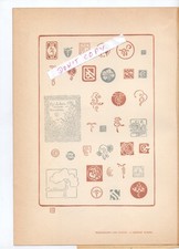 George Auriol Monograms Marks + Heinrich Henri Kautsch Plaquette Medallion 1905