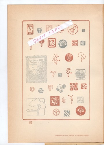 George auriol monograms - auriol,