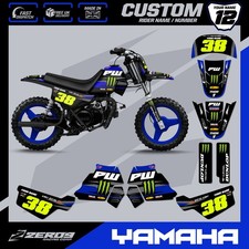YAMAHA PW 50 MX GRAFIK KIT MOTOCROSS PEEWEE AUFKLEBER MINI BIKE STICKER TEAM BL
