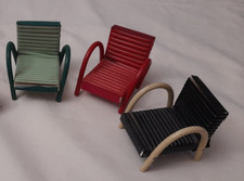 Gartenmöbel für Puppenhaus / Puppenstube vintage 50er Jahre