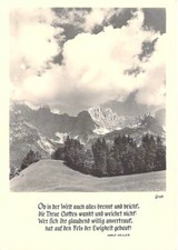 Foto AK Berglandschaft "Wilder Kaiser" Verlag Groh München Nr.4708, gel.1961