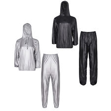 DE Herren Damen Schwitzanzug Saunaanzug zum Abnehmen Sportanzug Sweatsuit