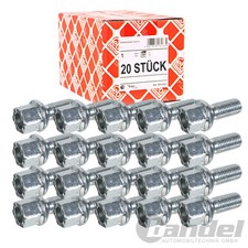 20x FEBI RADSCHRAUBE KUGELBUND