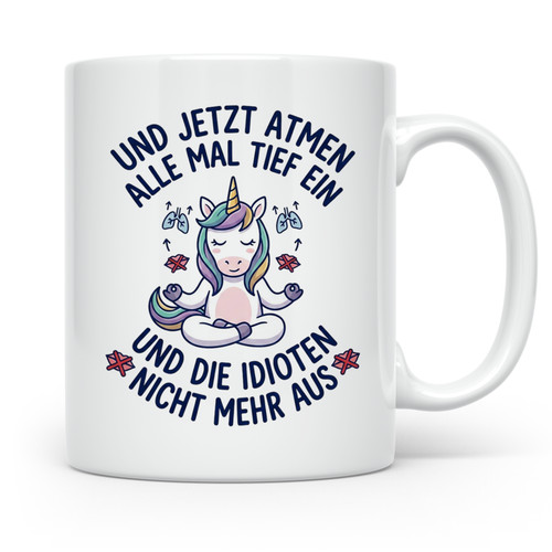 Einhorn tasse mit spruch - tasse,