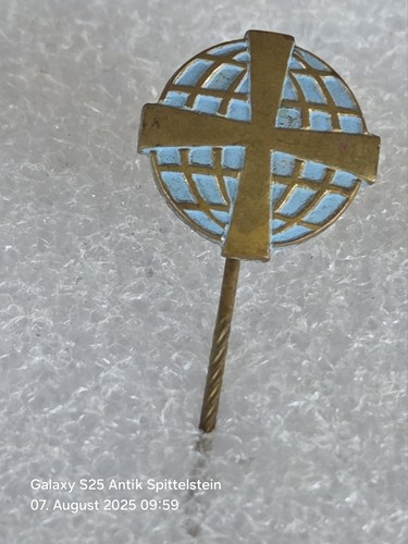 Anstecknadel weltkugel - ;,