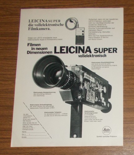Seltene werbung leitz leicina - werbung,