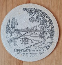 * SEHR ALTER BIERDECKEL * WEISSENBURG PILSENER LIPPSTADT WESTFALEN GRÜNER WINKEL