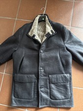 Lederjacke mit Fell Herren Gr. 48/50 Schwarz Marke Christ