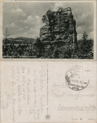 Ansichtskarte schierke - ansichtskarte,