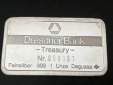 1 Unze Silberbarren