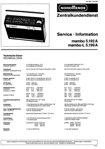 Service manual anleitung - service, für