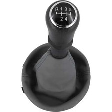 Schaltknauf + Schaltsack mit Rahmen passend für VW T5 | BJ 2003-2015 | 5 Gang