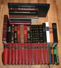 40 Bücher - Romane, Erzählungen, Klassiker, Werke - in LEDER gebunden. Paket.