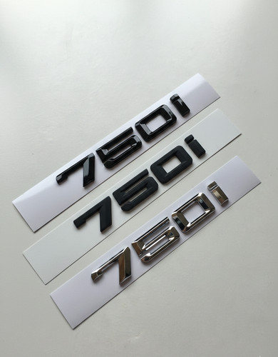 750i emblem schwarz - schwarz, /