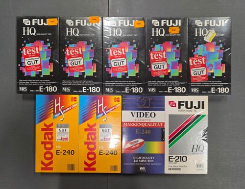 Vhs leerkassetten fuji hq - 9x,